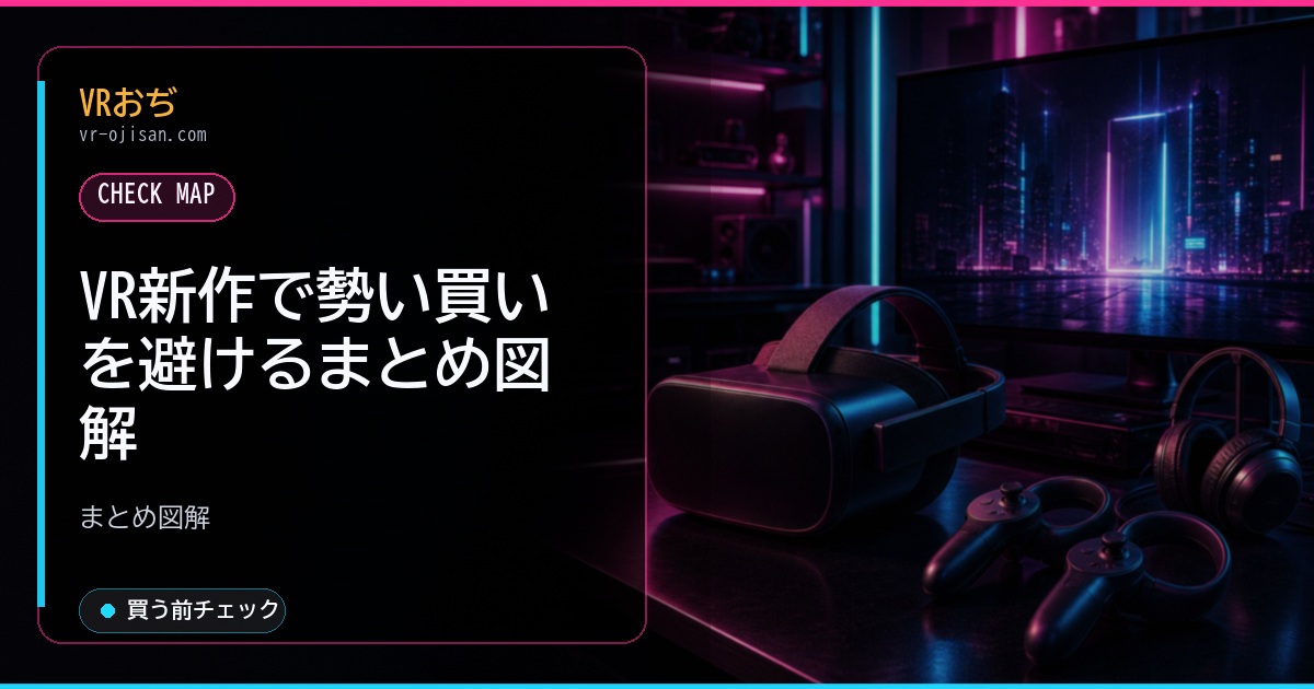 VR新作で勢い買いを避けるまとめ図解